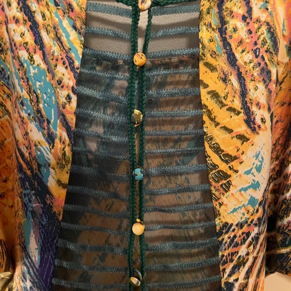 Free People Mini Dress W/ Zipper & 5 Button Mesh Back And Side Pockets--Size 4 l - Picture 9 of 14